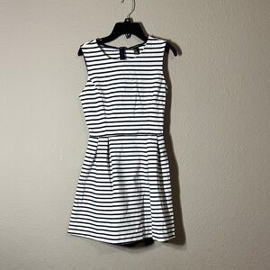 Forever 21 Navy and White Striped Mini Dress